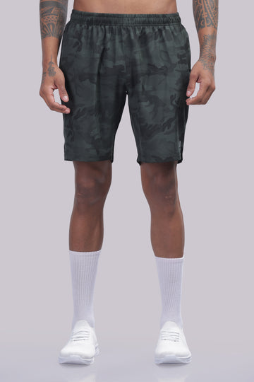 CAMO OLIVE 9" TRAINER SHORTS
