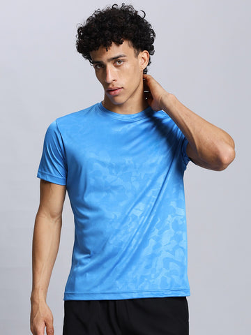 SKY BLUE CHEETAH TEES